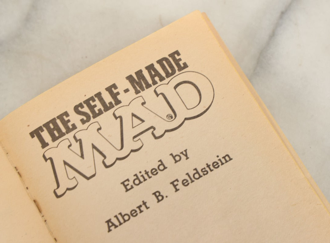 Lot 160 - "The Self Made Mad #17" Vintage Mad Magazine Book With Frankenstein Cover, Warner Books Edition, 1977