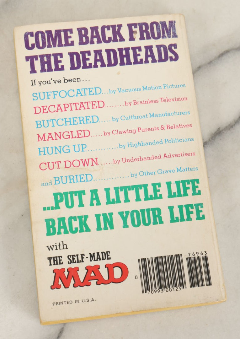 Lot 160 - "The Self Made Mad #17" Vintage Mad Magazine Book With Frankenstein Cover, Warner Books Edition, 1977