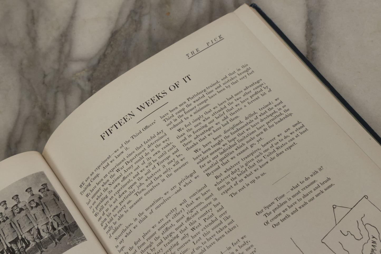 Lot 164 - "The Pick 3rd O.T.C." Antique Yearbook From Third Officers Training Camp, Fort Devens, Massachusetts, Circa 1918, World War One