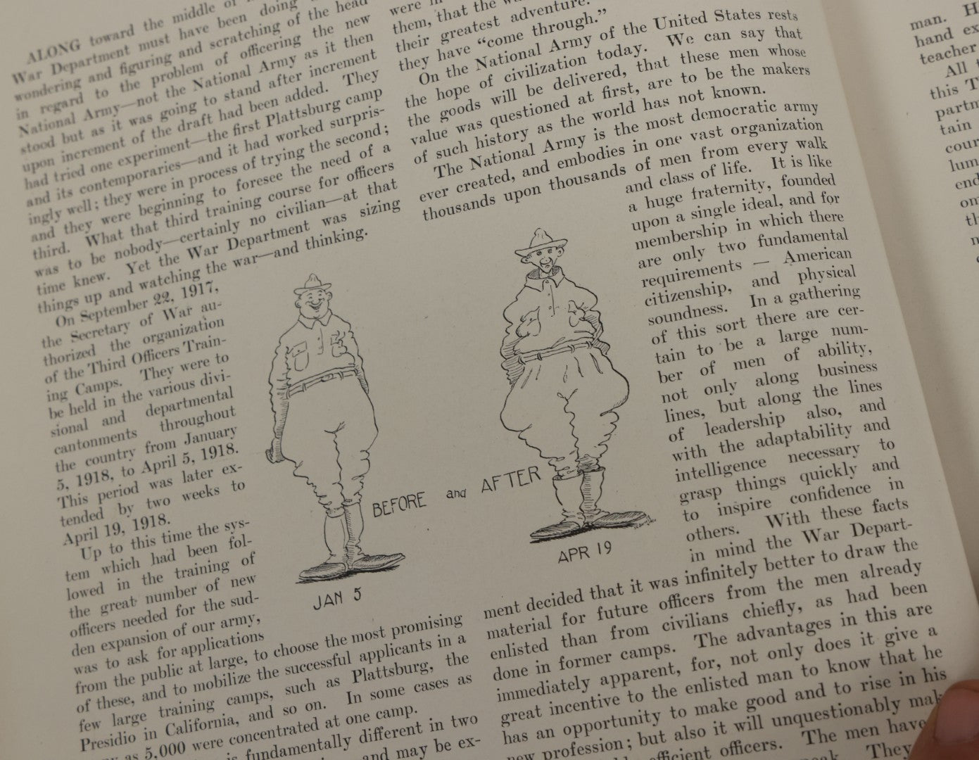 Lot 164 - "The Pick 3rd O.T.C." Antique Yearbook From Third Officers Training Camp, Fort Devens, Massachusetts, Circa 1918, World War One