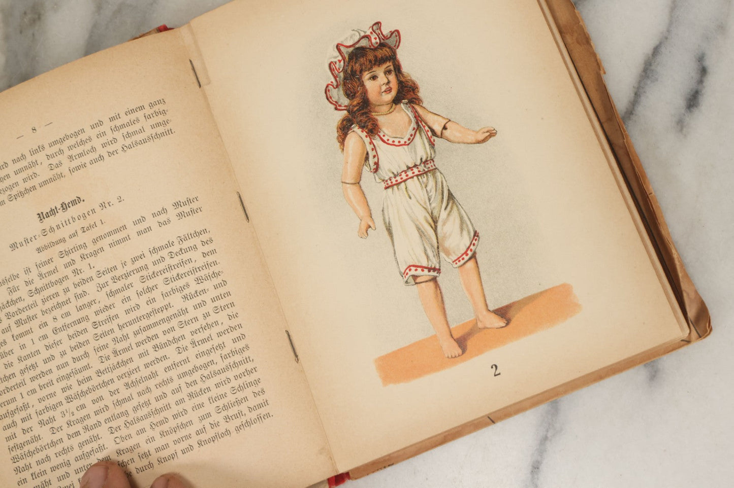 Lot 166 - "The Hard Working Doll Tailor: Instructions And Whispers How To Dress A Doll" Antique German Book By Julie Lutz, Fifth Edition, With Full Color Plates