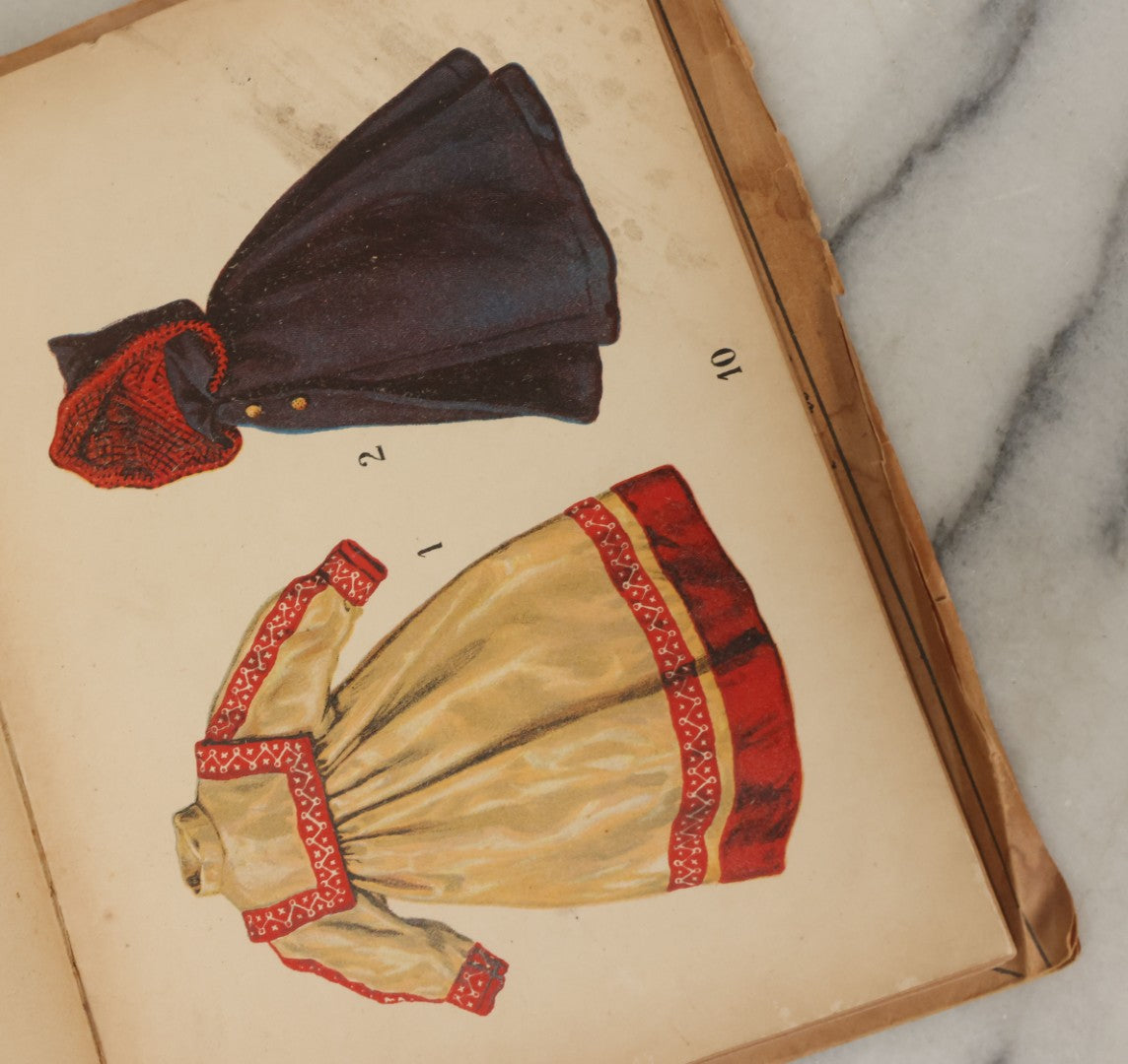 Lot 166 - "The Hard Working Doll Tailor: Instructions And Whispers How To Dress A Doll" Antique German Book By Julie Lutz, Fifth Edition, With Full Color Plates