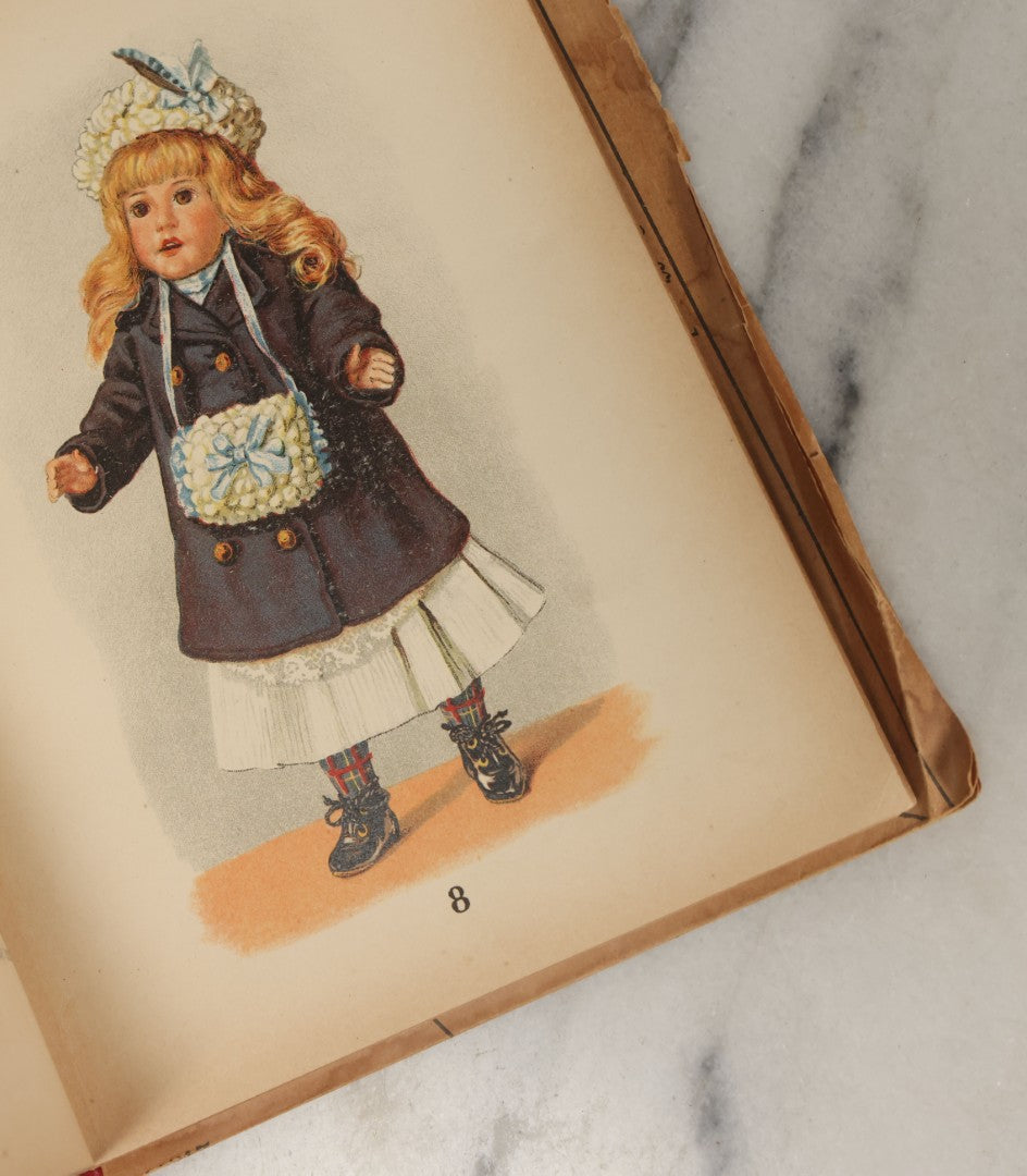 Lot 166 - "The Hard Working Doll Tailor: Instructions And Whispers How To Dress A Doll" Antique German Book By Julie Lutz, Fifth Edition, With Full Color Plates