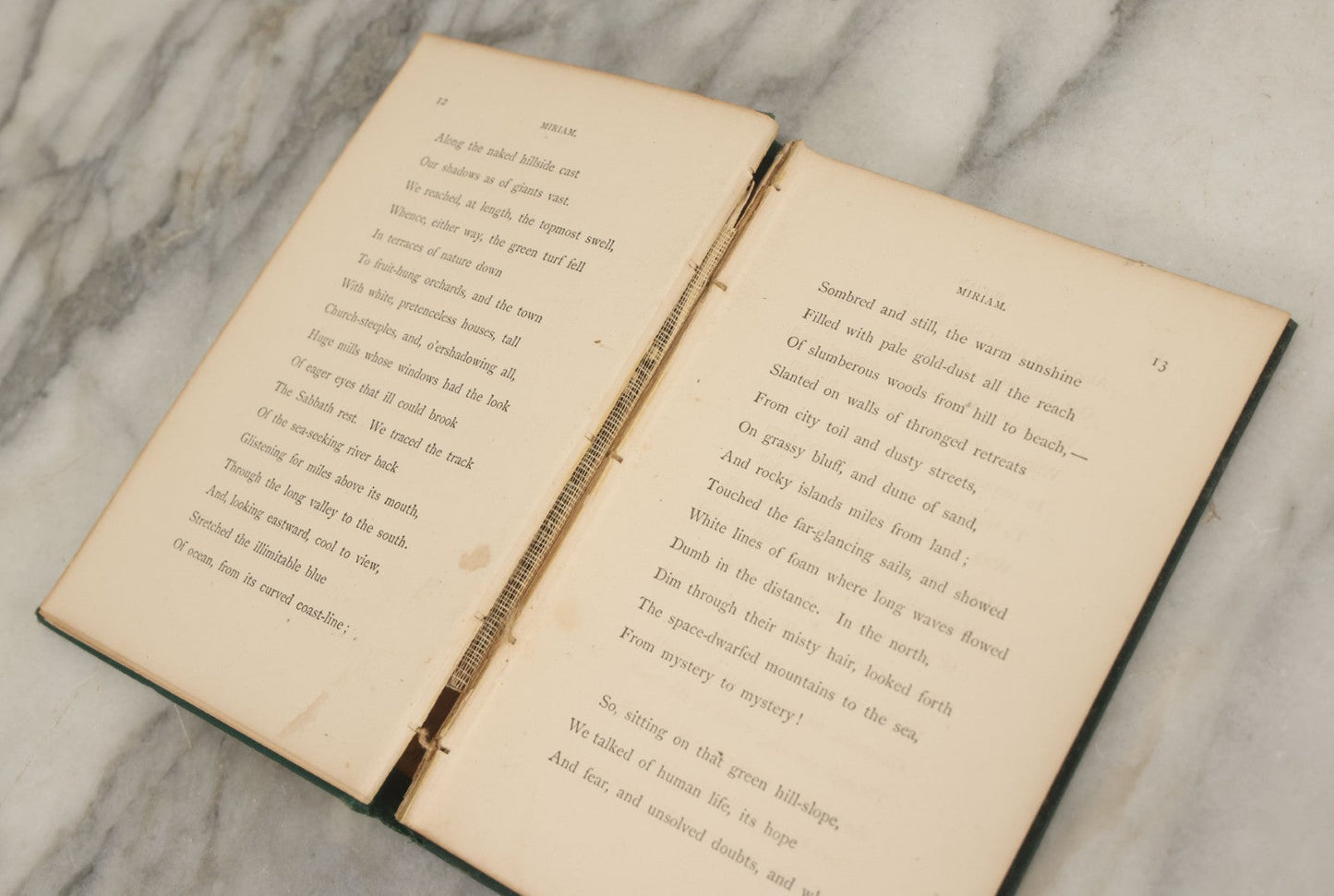 Lot 167 - "Miriam And Other Poems" By John Greenleaf Whittier, Fields, Osgood, & Co, Publishers, Boston, 1871, Note Loose Pages