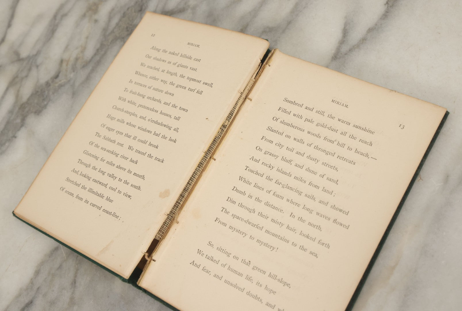 Lot 167 - "Miriam And Other Poems" By John Greenleaf Whittier, Fields, Osgood, & Co, Publishers, Boston, 1871, Note Loose Pages