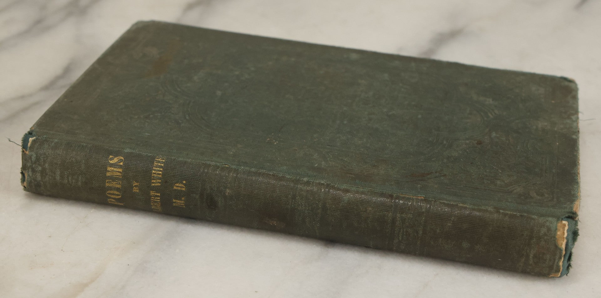 Lot 168 - "Sacred Poems, Poems Of Love & Romance, Humorous And Narrative Poems" Antique Poetry Book By Albert White, M.D., Printed By Horace S. Taylor, Springfield, 1847