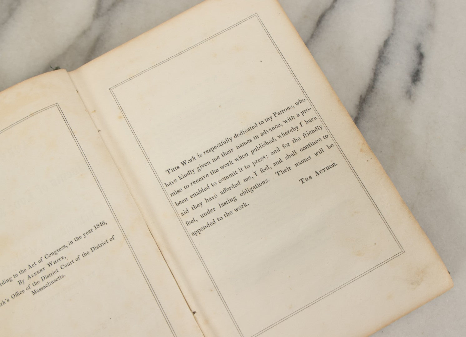 Lot 168 - "Sacred Poems, Poems Of Love & Romance, Humorous And Narrative Poems" Antique Poetry Book By Albert White, M.D., Printed By Horace S. Taylor, Springfield, 1847