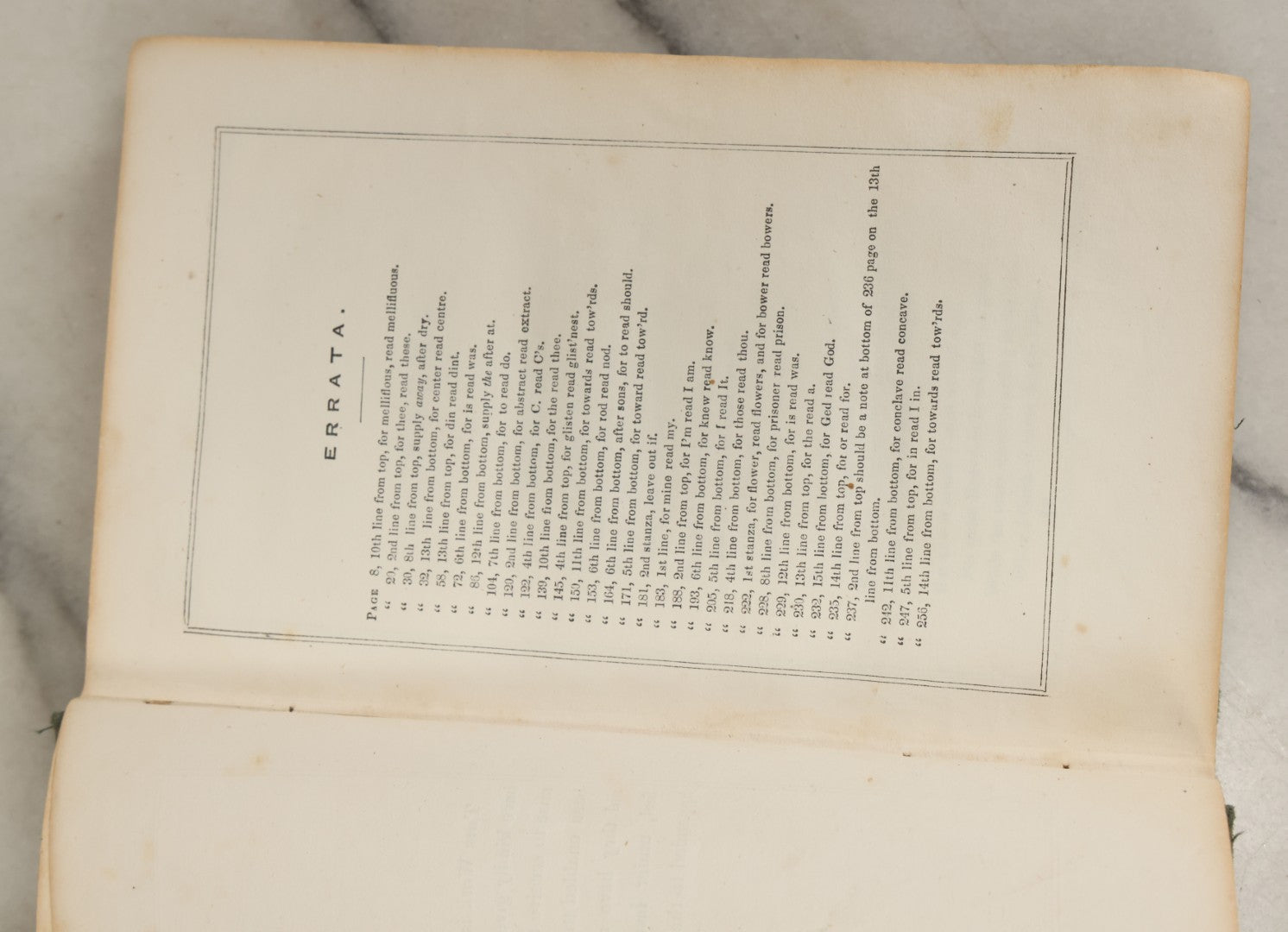 Lot 168 - "Sacred Poems, Poems Of Love & Romance, Humorous And Narrative Poems" Antique Poetry Book By Albert White, M.D., Printed By Horace S. Taylor, Springfield, 1847