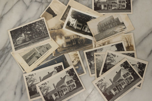 Lot 169 - Grouping Of 20+ Antique Real Photo Postcards R.P.P.C. Mostly Of Hillsborough, New Hampshire Area Houses, Including Several Of The Shattuck House
