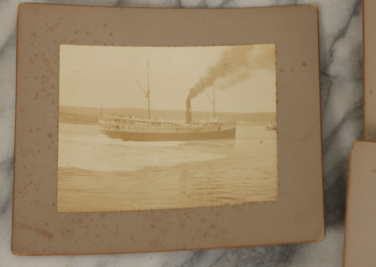 Lot 176 - Grouping Of Eleven Antique Board Photographs Of The Coast, Ships, Fishing Industry, Geography, And More, Of Saint Pierre And Miquelon (French Territory Near Newfoundland, Canada)