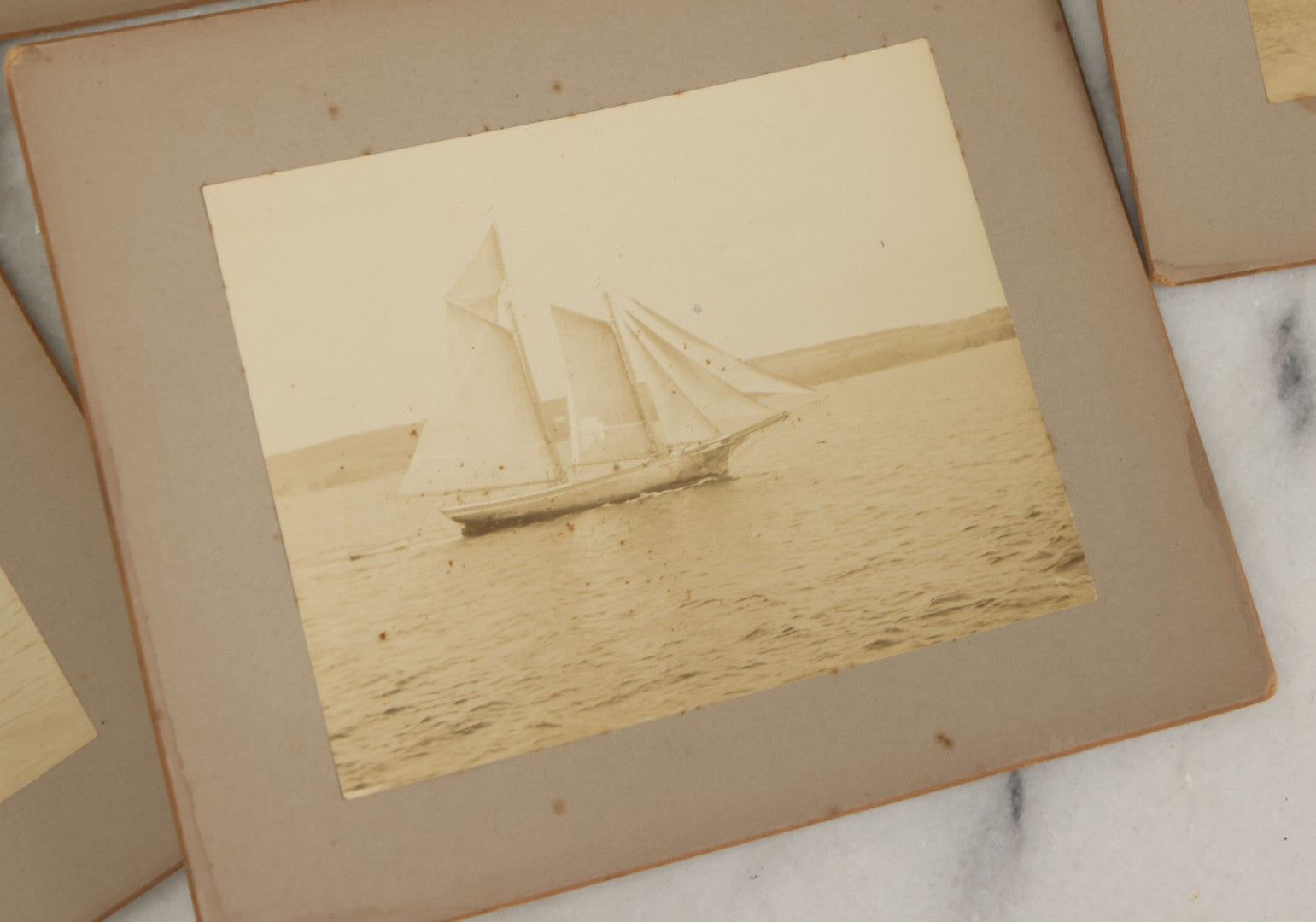 Lot 176 - Grouping Of Eleven Antique Board Photographs Of The Coast, Ships, Fishing Industry, Geography, And More, Of Saint Pierre And Miquelon (French Territory Near Newfoundland, Canada)