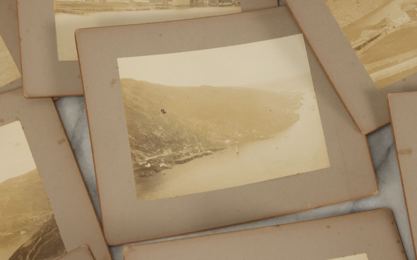 Lot 176 - Grouping Of Eleven Antique Board Photographs Of The Coast, Ships, Fishing Industry, Geography, And More, Of Saint Pierre And Miquelon (French Territory Near Newfoundland, Canada)