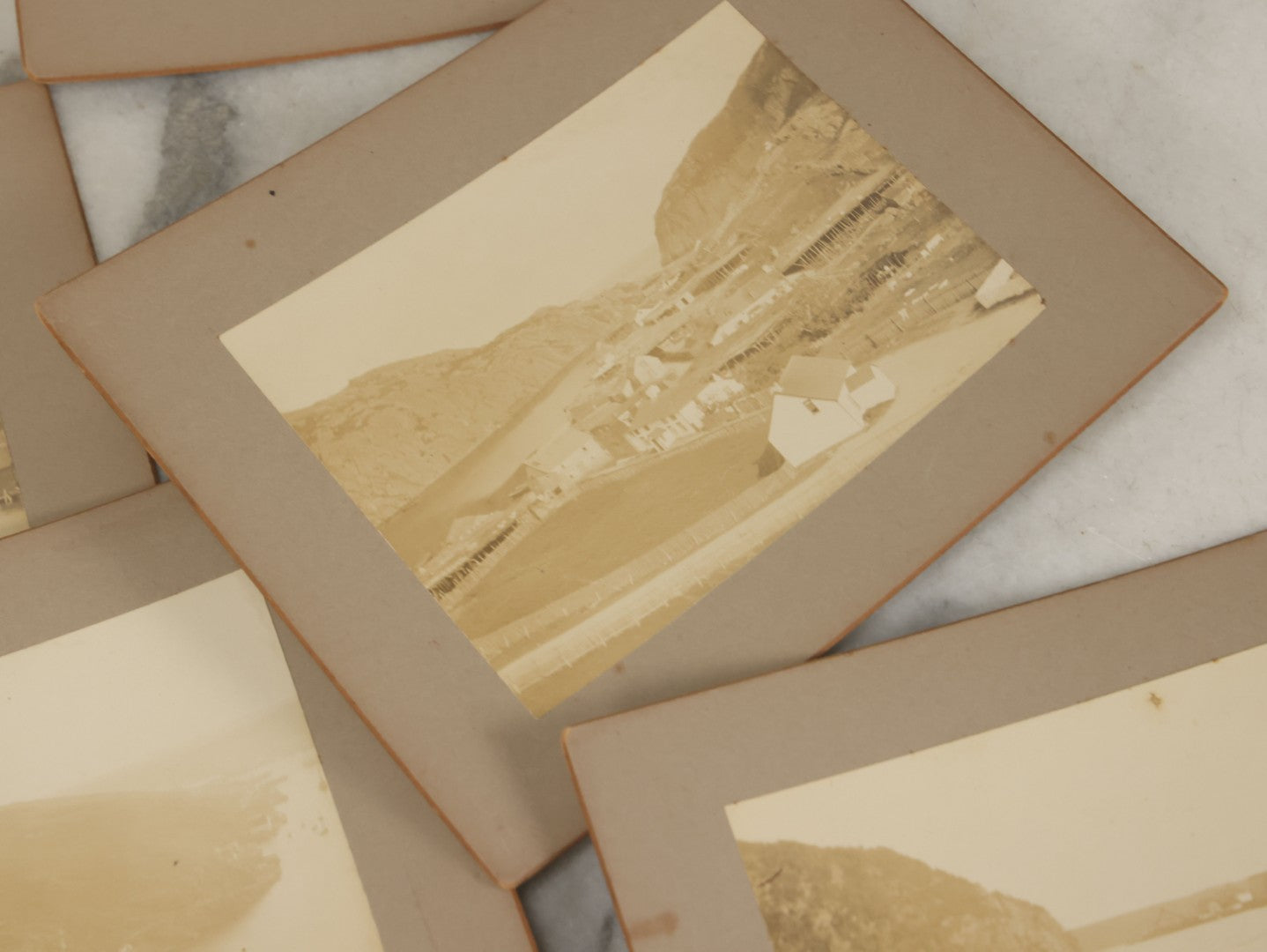 Lot 176 - Grouping Of Eleven Antique Board Photographs Of The Coast, Ships, Fishing Industry, Geography, And More, Of Saint Pierre And Miquelon (French Territory Near Newfoundland, Canada)