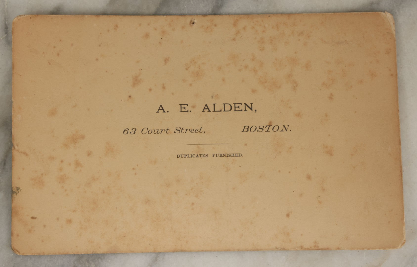 Lot 183 - Antique Cabinet Card Photograph Of School Children, Outside On School Steps, With Teachers, Many With Arms Crossed, A.E. Alden, Photographer, Boston, Circa 1890s