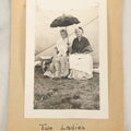 Lot 185 - Vintage Snapshot Mounted On Paper Captioned, "Two Ladies At The Circus," As Found