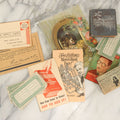 Lot 189 - Grouping Of 10+ Pieces Of Miscellaneous Ephemera And Booklets Including Living Waters Mini Book, St. Bernard Dog Trade Card, Mystery Movie Drawing Book, And More