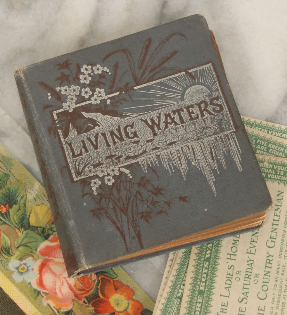 Lot 189 - Grouping Of 10+ Pieces Of Miscellaneous Ephemera And Booklets Including Living Waters Mini Book, St. Bernard Dog Trade Card, Mystery Movie Drawing Book, And More