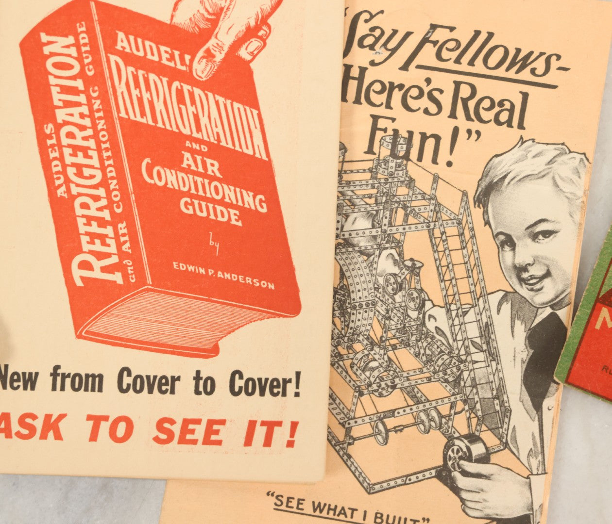 Lot 189 - Grouping Of 10+ Pieces Of Miscellaneous Ephemera And Booklets Including Living Waters Mini Book, St. Bernard Dog Trade Card, Mystery Movie Drawing Book, And More