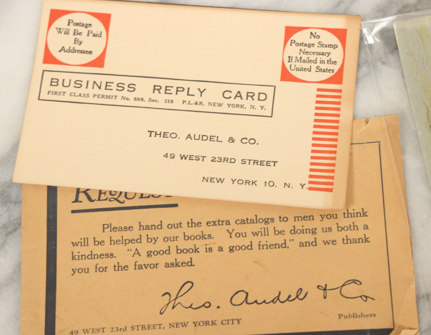 Lot 189 - Grouping Of 10+ Pieces Of Miscellaneous Ephemera And Booklets Including Living Waters Mini Book, St. Bernard Dog Trade Card, Mystery Movie Drawing Book, And More