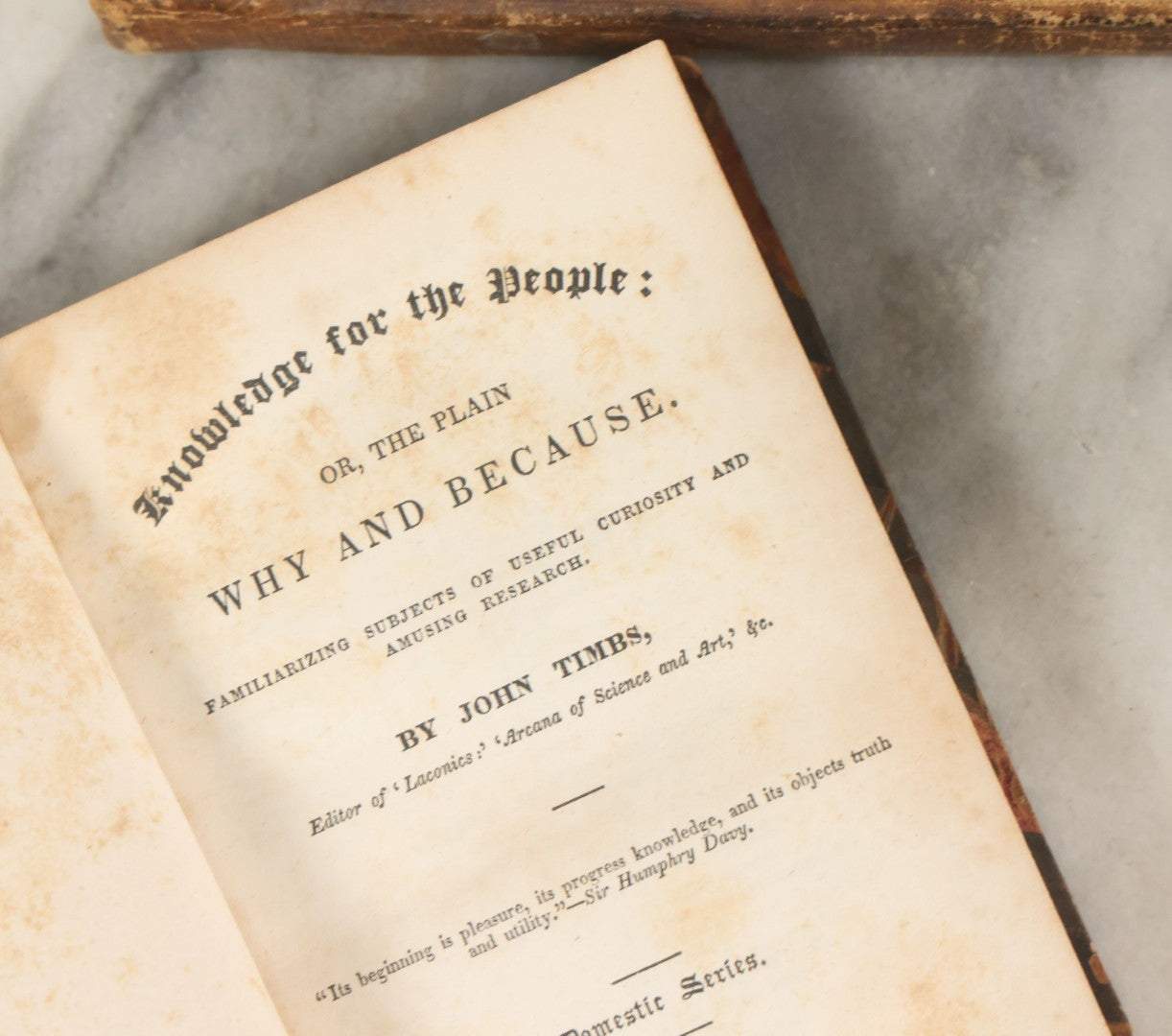 Lot 191 - Grouping Of Five Antique Early To Mid 18th Century Books In Craft Grade Condition, Including Alonzo And Melissa, Knowledge Of The People, Biographical Memoirs Of Lord Viscount Nelson, Etc.