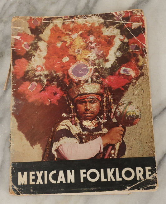 Lot 194 - "Mexican Folklore" Vintage Photography Book With 100 Photographs By Luis Marquez, Text By Justino Fernandez, Printed In Mexico, Note Heavy Wear, Cover Loosening