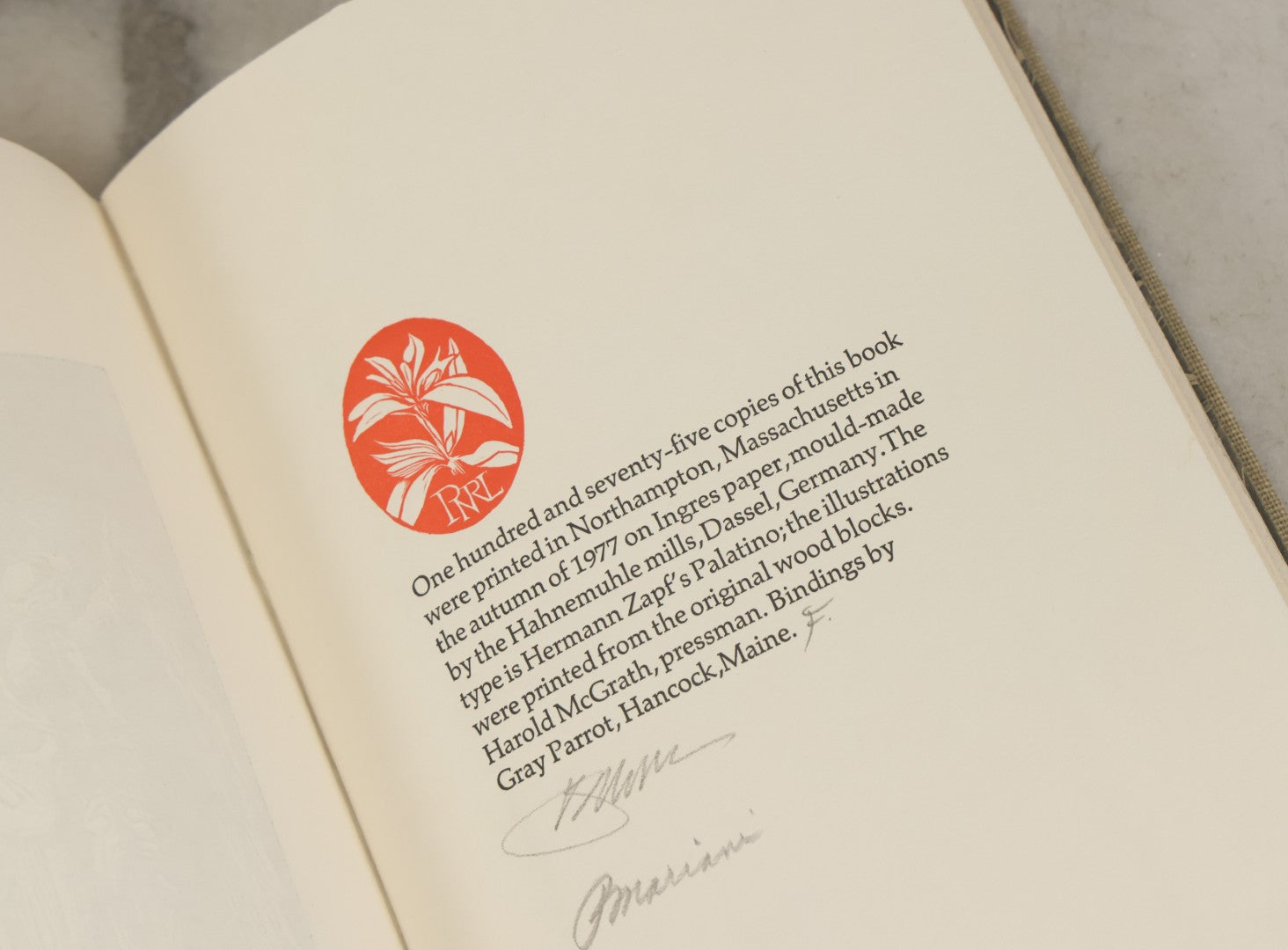 Lot 195 - "Timing Devices: Poems" Vintage Illustrated Poetry Book By Paul Mariani, Limited Printing Of 175 Copies, Signed By The Author, 1977, Notebook Has Bend