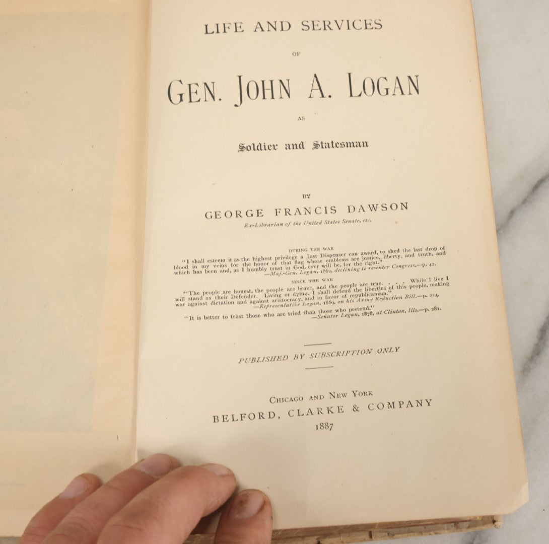 Lot 200 - "The American Conflict: A History Of The Great Rebellion" Antique Two Volume Book Set By Horace Greeley, 1865, Note Poor Condition