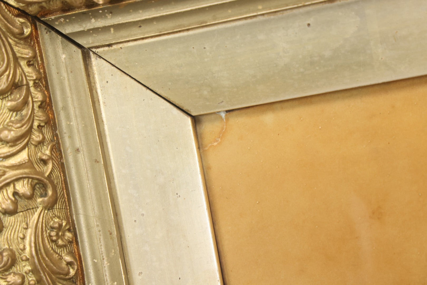 Lot 019 - Antique Framed Sepia-Toned Print Behind Bubble Glass, Romantic Woman In Flowing Dress, Ornate Gilded Frame, Victorian Era Art, After Edward Bisson, 1892, 12-5/8" x 15-1/8"