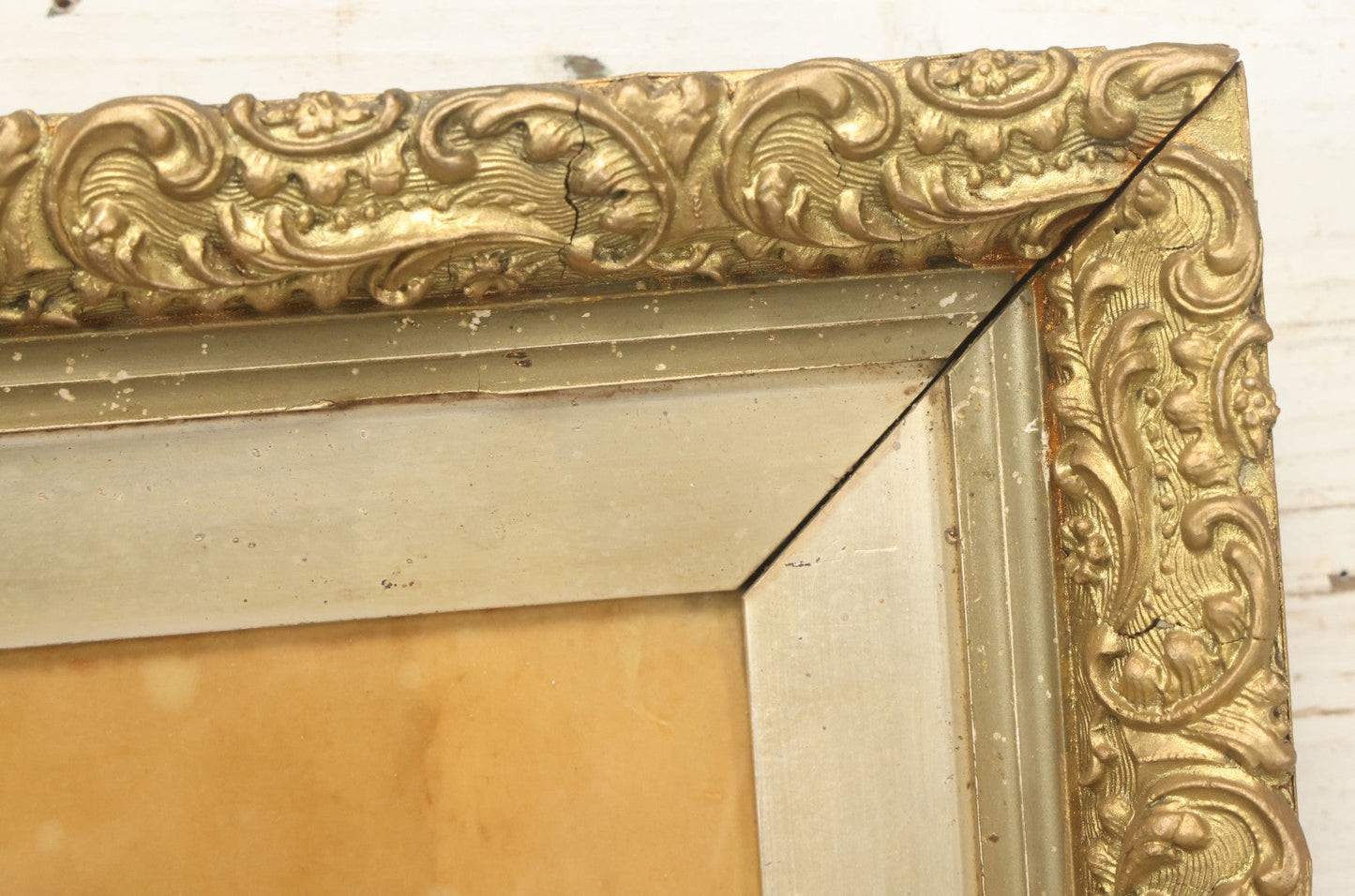 Lot 019 - Antique Framed Sepia-Toned Print Behind Bubble Glass, Romantic Woman In Flowing Dress, Ornate Gilded Frame, Victorian Era Art, After Edward Bisson, 1892, 12-5/8" x 15-1/8"