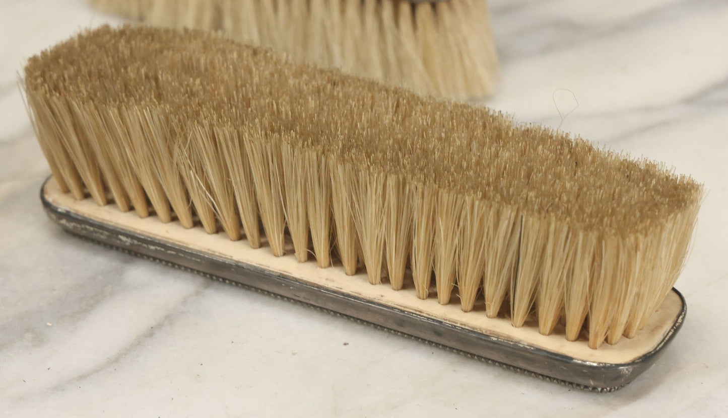 Lot 024 - Antique Sterling Silver Brush Set, P Monogram, Marked Sterling, Victorian Vanity Grooming Set