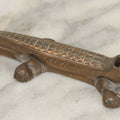 Lot 035 - Vintage Brass Alligator Nutcracker, Figural Design, Hinged Jaw, Kitchen Tool