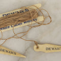 Lot 052 - Vintage Dewar’s White Label Whisky String Holder With Bone Tags, Advertising Collectible