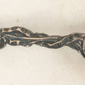 Lot 071 - Antique Sterling Silver "Good Luck" Spoon With Horseshoe And Clover Handle, Equestrian Motif