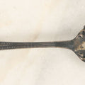 Lot 073 - Antique Rococo-Style Sterling Silver Serving Spoon, Ornate Floral And Scrollwork Handle
