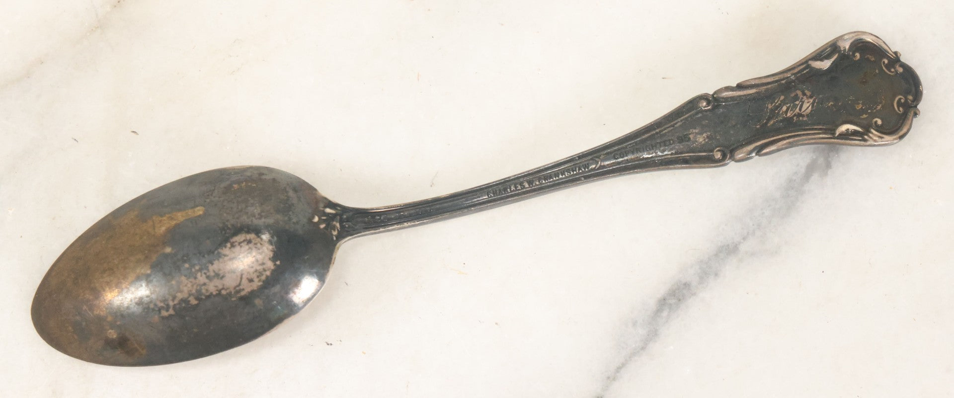 Lot 074 - Antique Hand-Painted Enameled Sterling Silver Spoon, Watermelon Bowl And Figural Handle, By Charles W. Crankshaw, Copyright 1895, "Black Americana," Note 100% Of Hammer Price To Be Donated To The Jim Crow Museum Of Racist Memorabilia