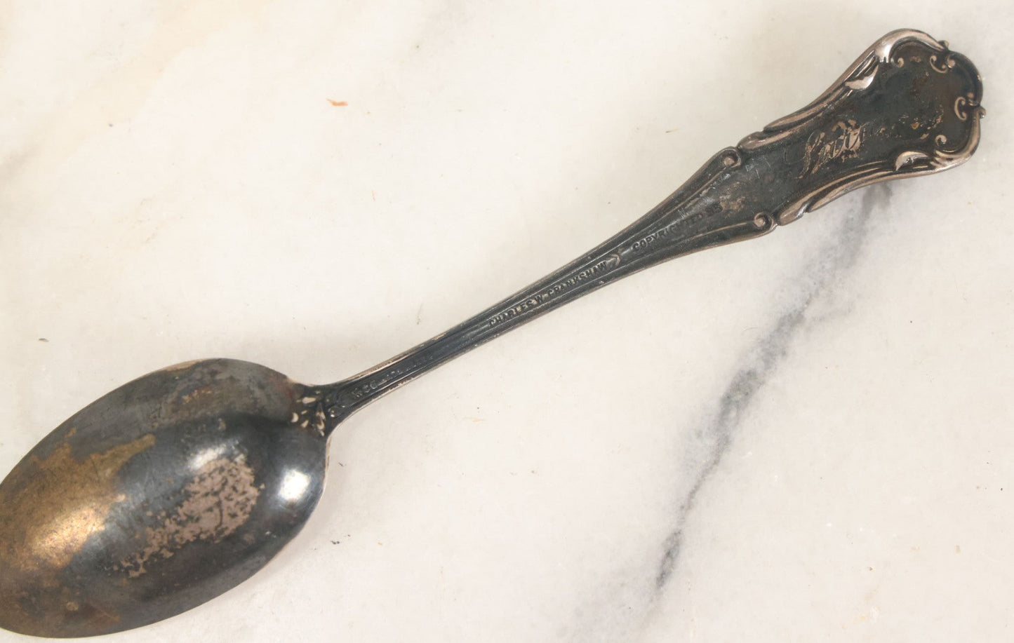 Lot 074 - Antique Hand-Painted Enameled Sterling Silver Spoon, Watermelon Bowl And Figural Handle, By Charles W. Crankshaw, Copyright 1895, "Black Americana," Note 100% Of Hammer Price To Be Donated To The Jim Crow Museum Of Racist Memorabilia