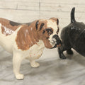 Lot 105 - Pair Of Vintage Celluloid Dog Figurines, Painted Boxer And Scottie Terrier, By Ideal Toy Company, U.S.A.