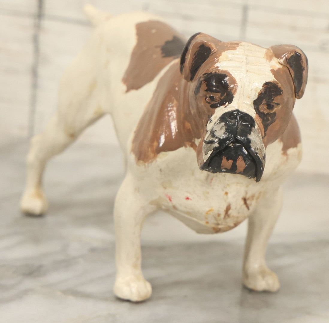 Lot 105 - Pair Of Vintage Celluloid Dog Figurines, Painted Boxer And Scottie Terrier, By Ideal Toy Company, U.S.A.