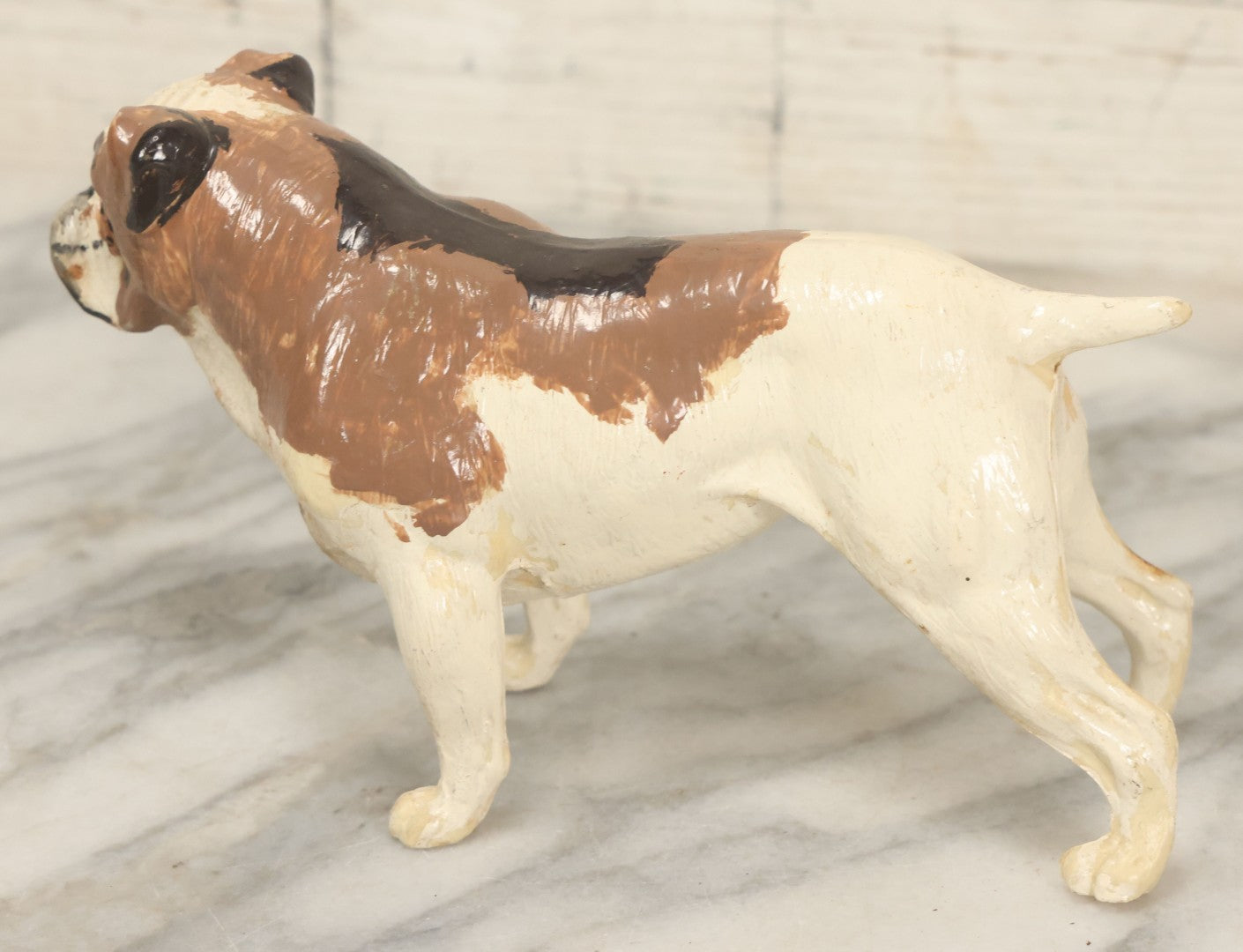 Lot 105 - Pair Of Vintage Celluloid Dog Figurines, Painted Boxer And Scottie Terrier, By Ideal Toy Company, U.S.A.