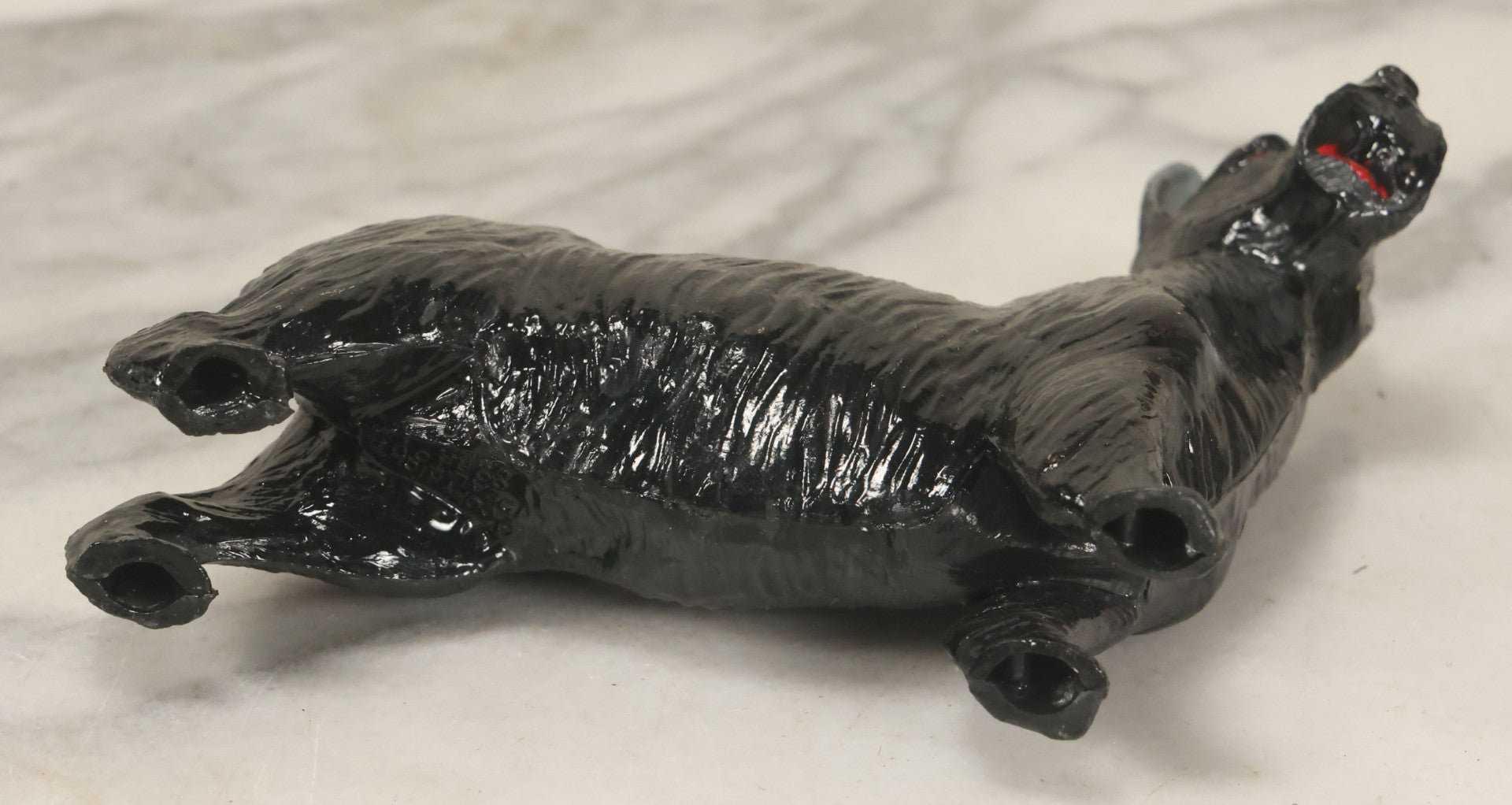 Lot 105 - Pair Of Vintage Celluloid Dog Figurines, Painted Boxer And Scottie Terrier, By Ideal Toy Company, U.S.A.