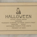 Lot 106 - Single Antique Postcard, Halloween Party At Hayes' Opera House, Suncook, New Hampshire, October 31, 1907 Invitation, With Owl Motif, Postmarked