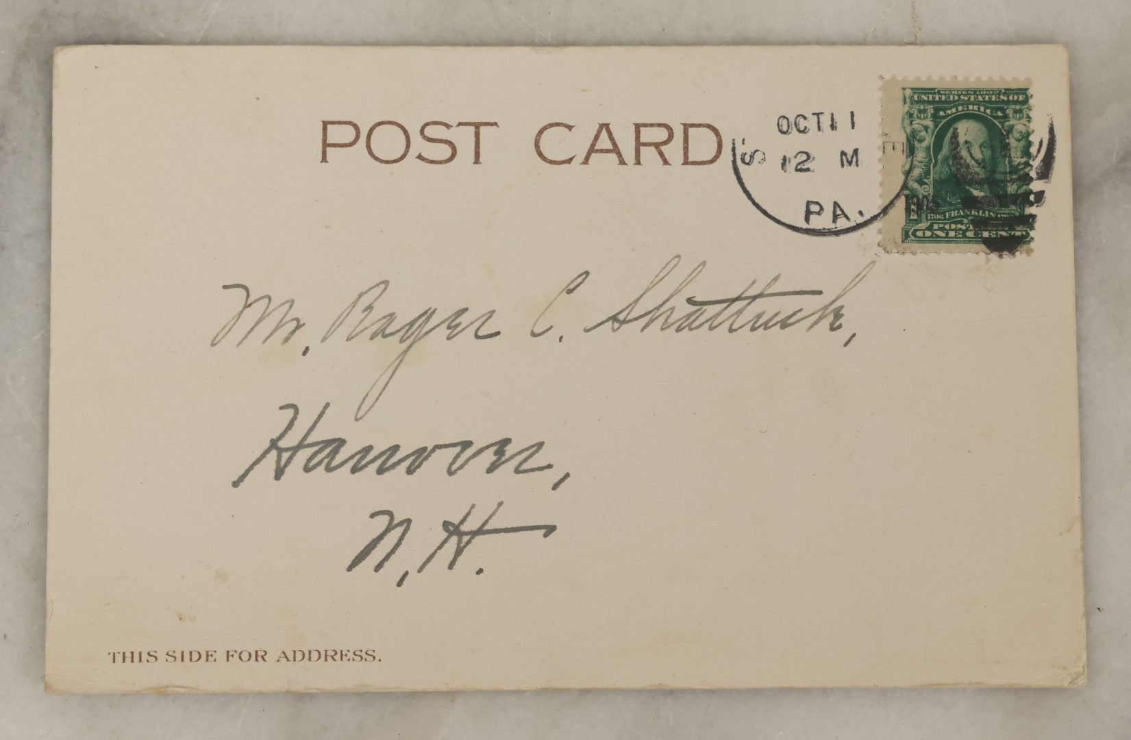 Lot 109 - Single Antique Postcard, Man Breaking Out Of Jail, Copyrighted Joseph Koehler, New York, "As I'M About To Leave," Postmarked