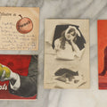 Lot 113 - Grouping Of Four Antique Postcards Including "You're A Peach," Girl With Toothache, Lemons, And Black Pug Dog, Early 20th Century