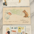 Lot 114 - Grouping Of Three Antique Postcards Including Two With Buster Brown Dog Cartoon, And Three Little Pigs, Early 20th Century