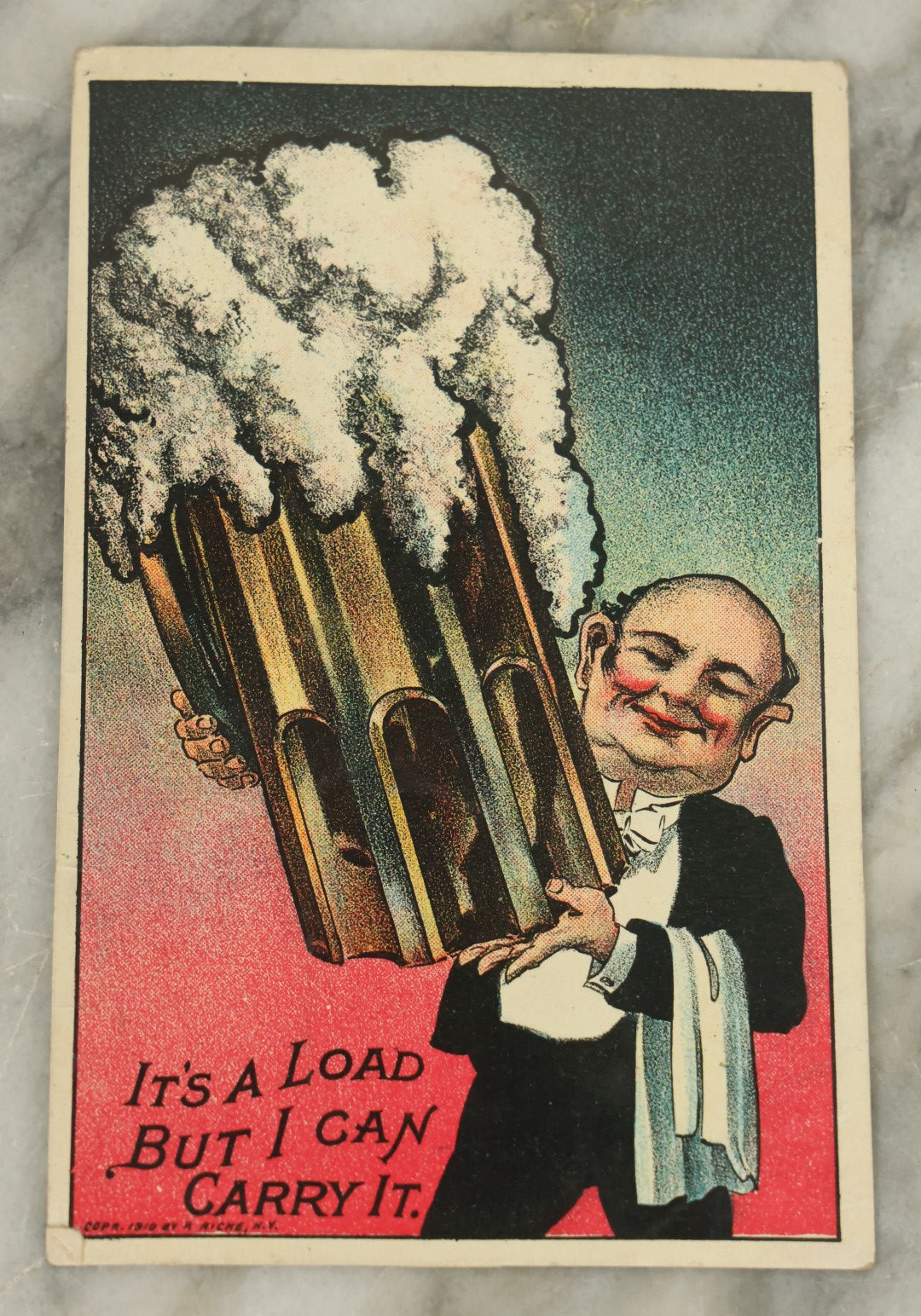 Lot 115 - Grouping Of Nine Antique Postcards Related To Drinking, Drunkenness, Liquor, Etc, Early 20th Century