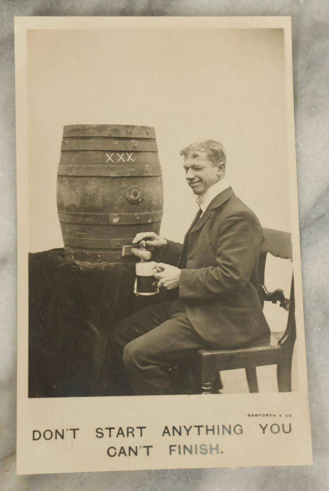 Lot 115 - Grouping Of Nine Antique Postcards Related To Drinking, Drunkenness, Liquor, Etc, Early 20th Century