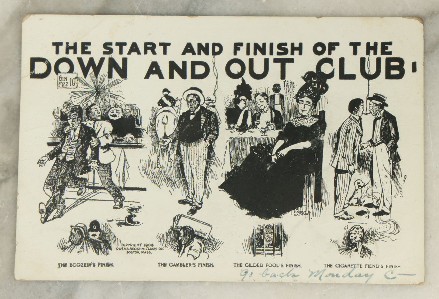 Lot 115 - Grouping Of Nine Antique Postcards Related To Drinking, Drunkenness, Liquor, Etc, Early 20th Century