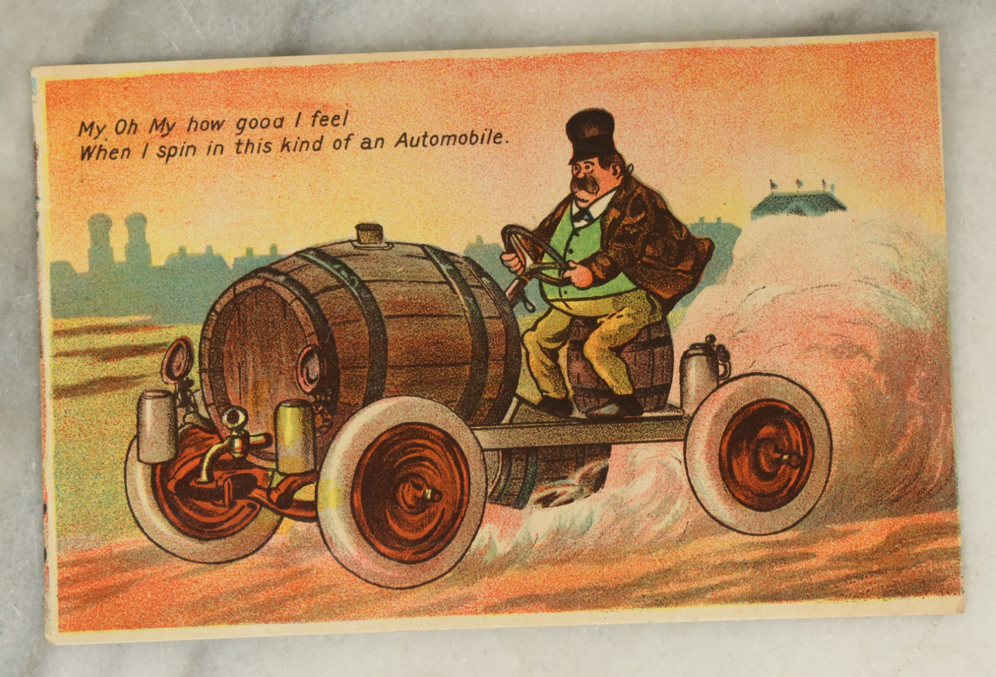 Lot 115 - Grouping Of Nine Antique Postcards Related To Drinking, Drunkenness, Liquor, Etc, Early 20th Century