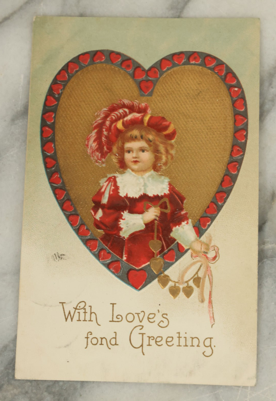 Lot 116 - Grouping Of Eleven Antique Postcards Relating To Valentine's Day, Romance, Holidays, Etc., Early 20th Century