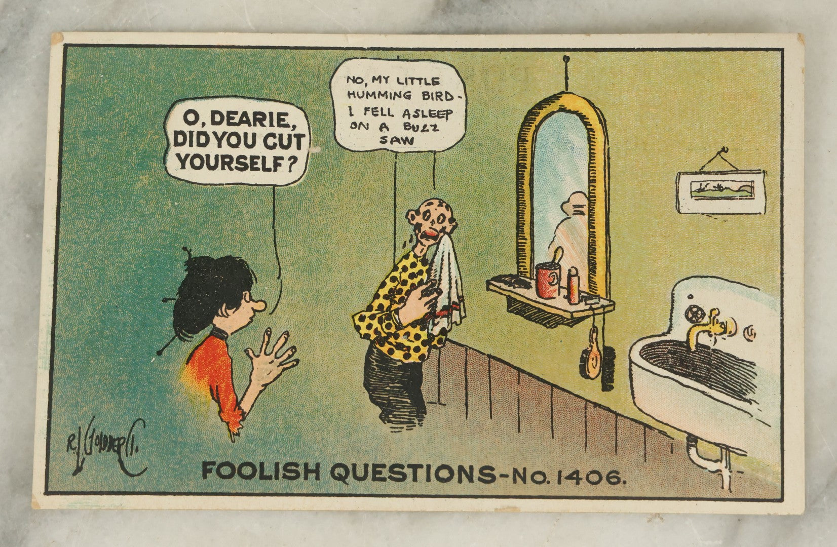 Lot 116 - Grouping Of Eleven Antique Postcards Relating To Valentine's Day, Romance, Holidays, Etc., Early 20th Century